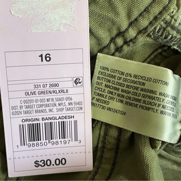 NWT wild fable Olive Green Cargo Pants - Picture 10 of 14